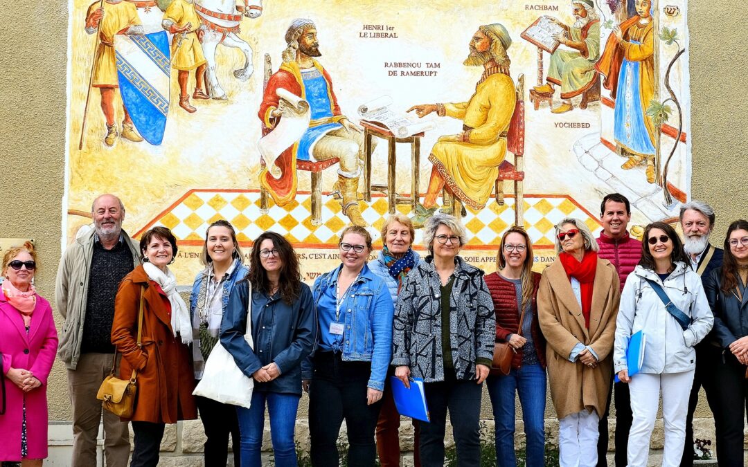 Fin de la visita educativa «Rashi en Aube»